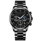 Montre à quartz en acier inoxydable pour hommes