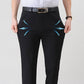 Un cadeau idéal pour lui ! Pantalon de costume extensible tendance doublé en peluche pour homme