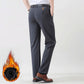 Un cadeau idéal pour lui ! Pantalon de costume extensible tendance doublé en peluche pour homme