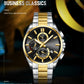 Montre-bracelet d'affaires en acier inoxydable pour homme