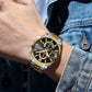 Montre-bracelet d'affaires en acier inoxydable pour homme