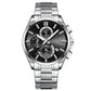 Montre-bracelet d'affaires en acier inoxydable pour homme