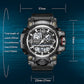 💦Étanche à 100 m⌚Montre lumineuse multifonctionnelle pour homme