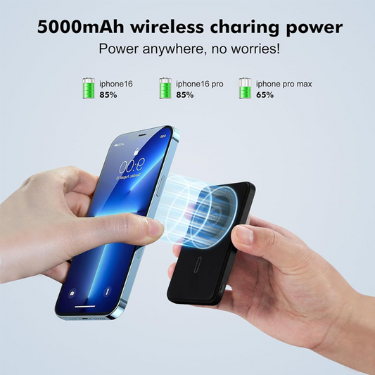 Chargeur sans fil portable magnétique avec écran LED