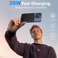 Chargeur sans fil portable magnétique avec écran LED