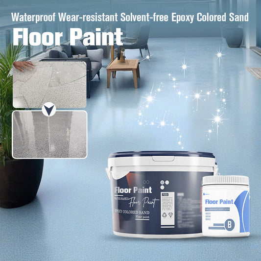 ✨New Product Listing💥 50% de réduction pour une durée limitée time❗️Waterproof Peinture de sol époxy colorée résistante à l'usure et sans solvant
