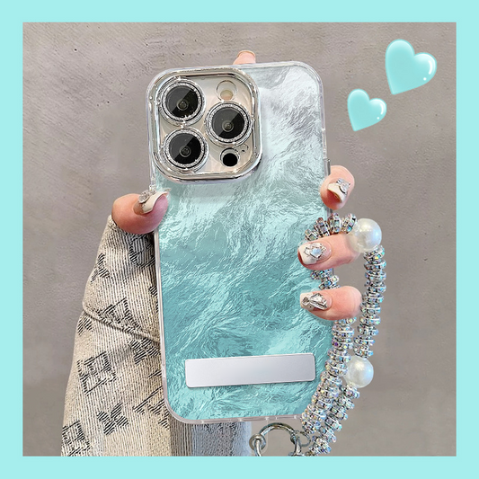 ⏳ Offre spéciale limitée dans le temps ⌛ Coque de téléphone dégradée avec support et chaîne pour iPhone