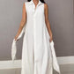 🌴Summer Specials🌴Chemise sans manches pour femme Robe longue avec lien à la taille