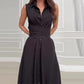 🌴Summer Specials🌴Chemise sans manches pour femme Robe longue avec lien à la taille