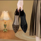 Escarpins à talons hauts sexy en maille à bout pointu pour femmes