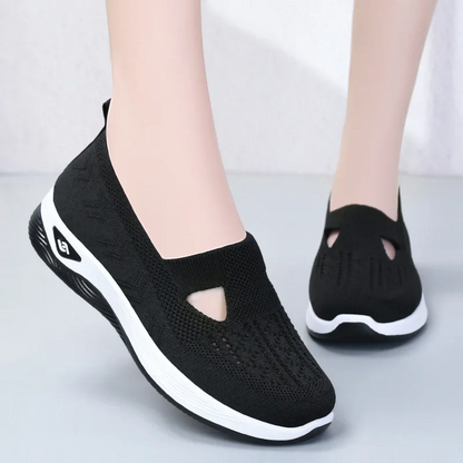 🔥Dernier jour 50% DE RÉDUCTION - Chaussures à semelle souple orthopédie tressée respirante pour femmes