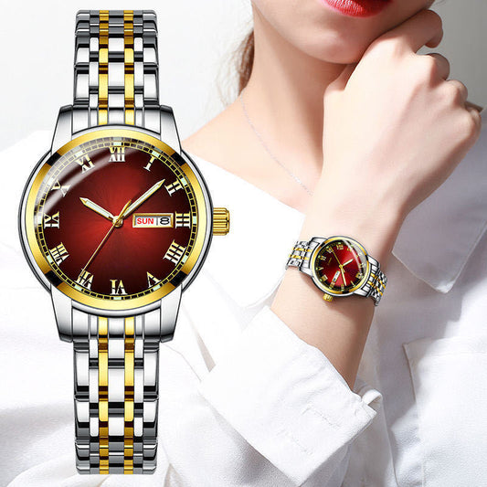 Montre lumineuse étanche pour femme
