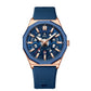 Montre-bracelet squelette de luxe à quartz avec fonction calendrier