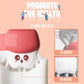 🦷Brosse à dents électrique pour enfants en forme de U (style dessin animé)