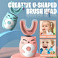 🦷Brosse à dents électrique pour enfants en forme de U (style dessin animé)