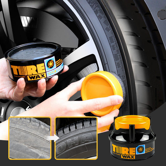 🎉50 % DE RÉDUCTION🚗Cire protectrice longue durée pour pneus avec éponge