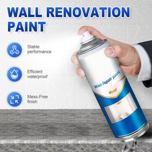 Peinture blanche à base d'eau en aérosol pour murs