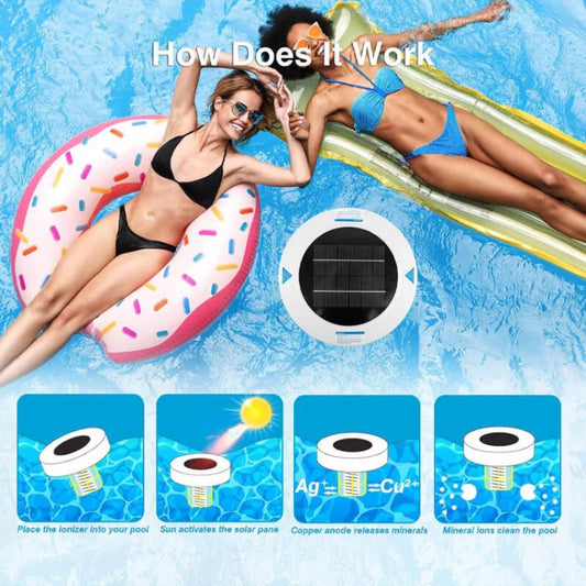 ⏳Spécial à durée limitée⏰Ioniseur solaire pour piscine pour une eau cristalline🌞💧