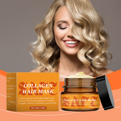 ⏳Spécial à durée limitée⏰Masque de collagène pour cheveux secs et endommagés🧴