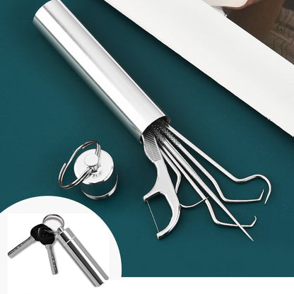 ⏳Spécial à durée limitée⏰Ensemble de Cure-Dents Réutilisables en Inox🦷