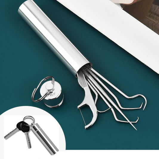 ⏳Spécial à durée limitée⏰Ensemble de Cure-Dents Réutilisables en Inox🦷