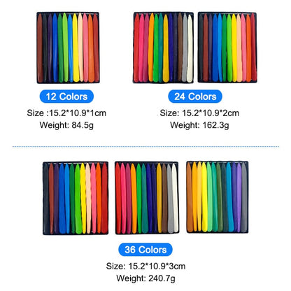 🌈Crayons triangulaires 36 couleurs - Pastels à l'huile colorés non toxiques et lavables🎨