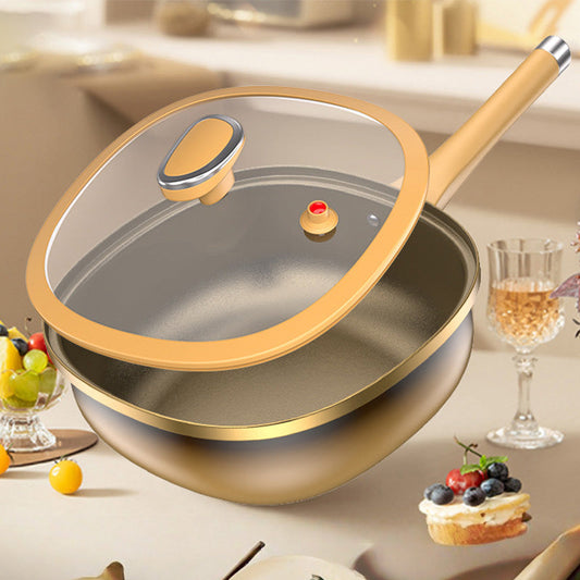 ⏳Spécial à durée limitée⏰Pot anti-adhésif en alliage de titane de 12 pouces avec couvercle🍳