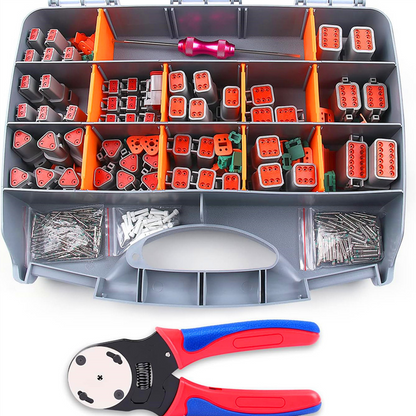 ⏳Spécial à durée limitée⏰Kit d'outils de sertissage 338 pièces pour connecteurs DT🛠️