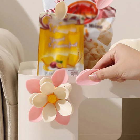 ⏳Promotion Éclair⏰Pince alimentaire magnétique en forme de lotus et aimant de réfrigérateur🪷