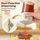 Distributeur quantitatif de condiments à double bec verseur à pression🧂