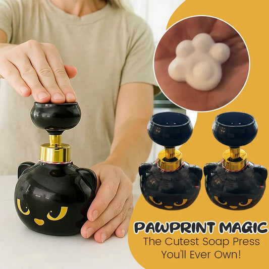 ⏳Spécial à durée limitée⏰Distributeur de savon moussant avec motif patte de chat mignon😸