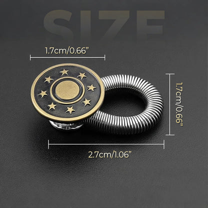 ⏳Spécial à durée limitée⏰Bouton d'extension de taille à ressort métallique pour jeans🔩👖