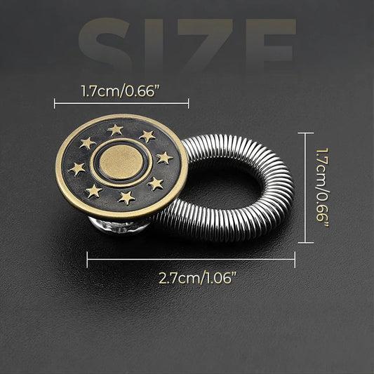⏳Spécial à durée limitée⏰Bouton d'extension de taille à ressort métallique pour jeans🔩👖