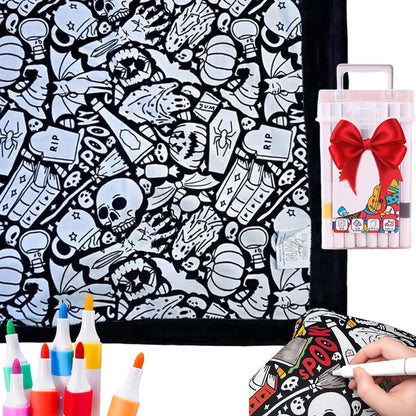 ⏳Limited-time 50% off⏰Couverture à Colorier DIY avec Feutres🎨