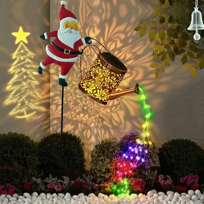 ⏳Spécial à durée limitée⏰Lumière solaire pour jardin en forme de Père Noël🎅🎄
