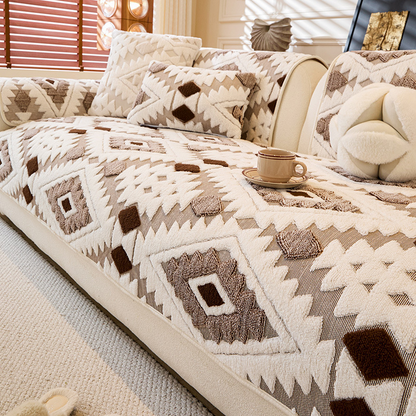 ⏳Spécial à durée limitée⏰Housse de canapé moderne géométrique en peluche🛋️