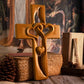 ⏳Spécial à durée limitée⏰Croix en Bois à Cœurs Entrelacés - Symbole d‘Amour & de Foi❤️✝️