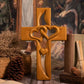 ⏳Spécial à durée limitée⏰Croix en Bois à Cœurs Entrelacés - Symbole d‘Amour & de Foi❤️✝️