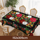 ⏳Spécial à durée limitée⏰Nappe mexicaine à fleurs avec bord festonné🏵️