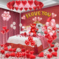 ⏳Spécial à durée limitée⏰Kit de décoration romantique avec ballons pour la Saint-Valentin🎈