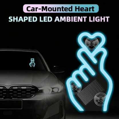 ⏳Spécial à durée limitée⏰Lampe LED solaire en forme de cœur pour voiture🫰💖