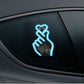 ⏳Spécial à durée limitée⏰Lampe LED solaire en forme de cœur pour voiture🫰💖