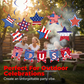 Patriotic Hanging Swirls & Banner Decorations