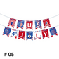 Patriotic Hanging Swirls & Banner Decorations