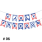 Patriotic Hanging Swirls & Banner Decorations