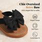 Elegant Retro Bow Flat Sandals