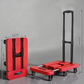 Foldable Utility Cart with Telescopic Handle and Smooth Wheels