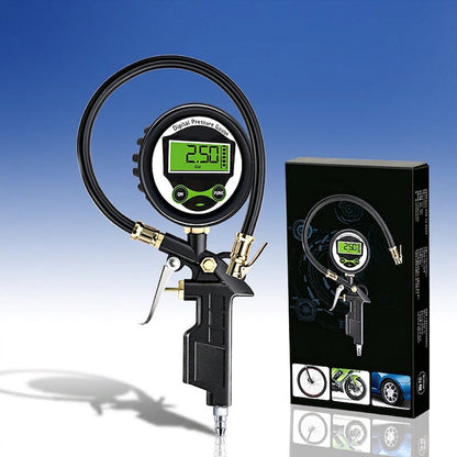 Digital Tire Inflator with Pressure Gauge LED Backlit Air Chuck