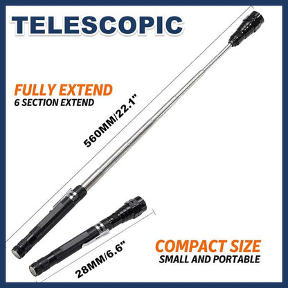 📢📢49% OFF !! ⏰Multifunctional Magnetic Telescopic Flashlight