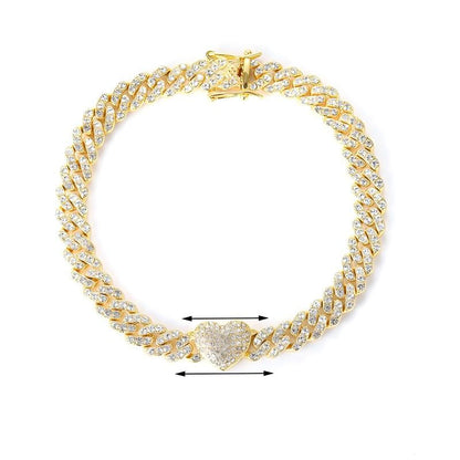 Sparkly Rhinestone Butterfly Anklet Bracelet